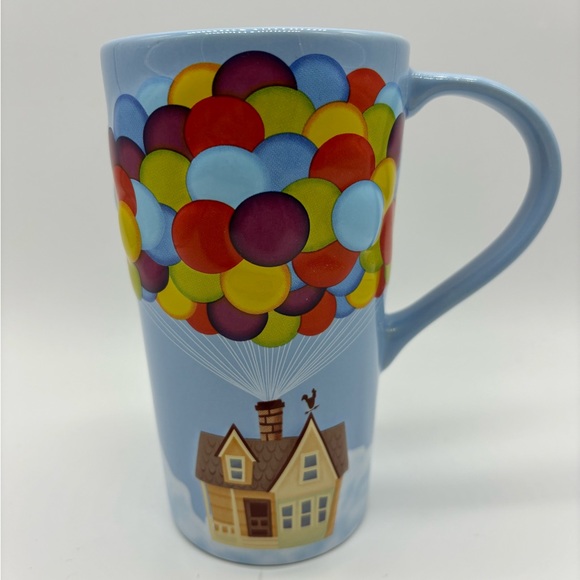 Disney Other - Disney Parks UP Balloon Coffee Tea Mug Blue Russell House 6”